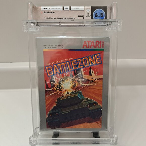 BATTLEZONE Video Game WATA Graded 6.5 💥 Brand New Factory Sealed Atari 2600